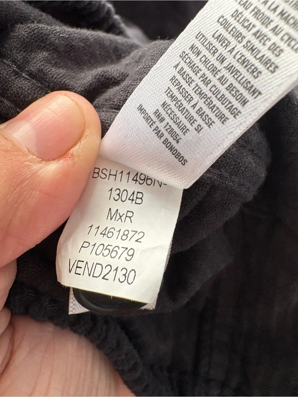 Bonobos black corduroy shirt jacket size medium